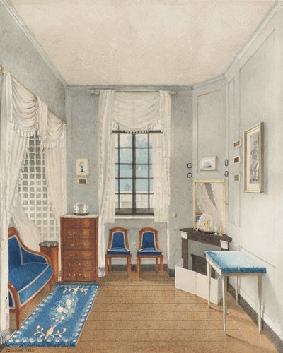 Un dormitorio de la restauración francesa de   Bouilhet